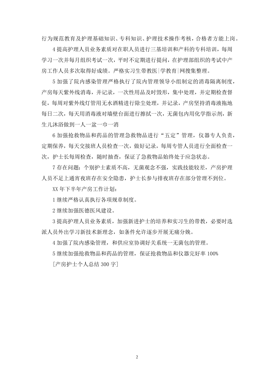 产房护士个人总结300字.docx_第2页