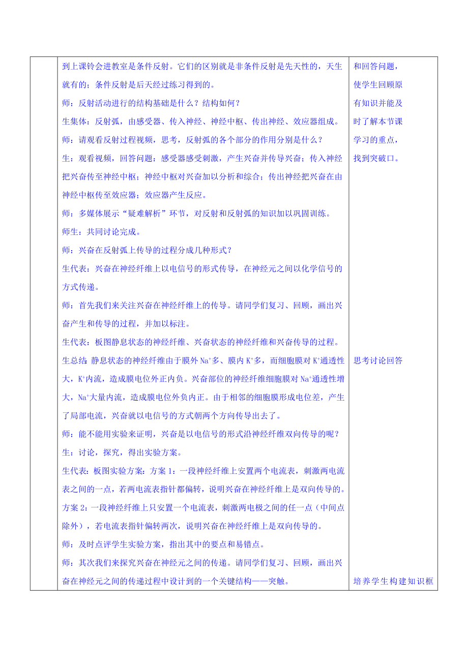 【高中生物】高中生物人教必修三教案：2.1通过神经系统的调节+.doc_第2页