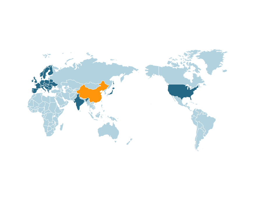 可填充颜色的世界地图ppt课件.pptx_第1页