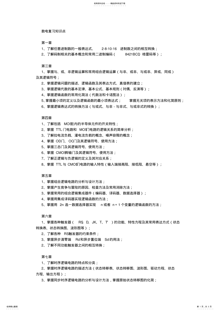 2022年数电知识点总结 .pdf_第1页