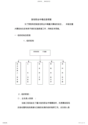 2022年2022年急性职业中毒应急预案 2.pdf