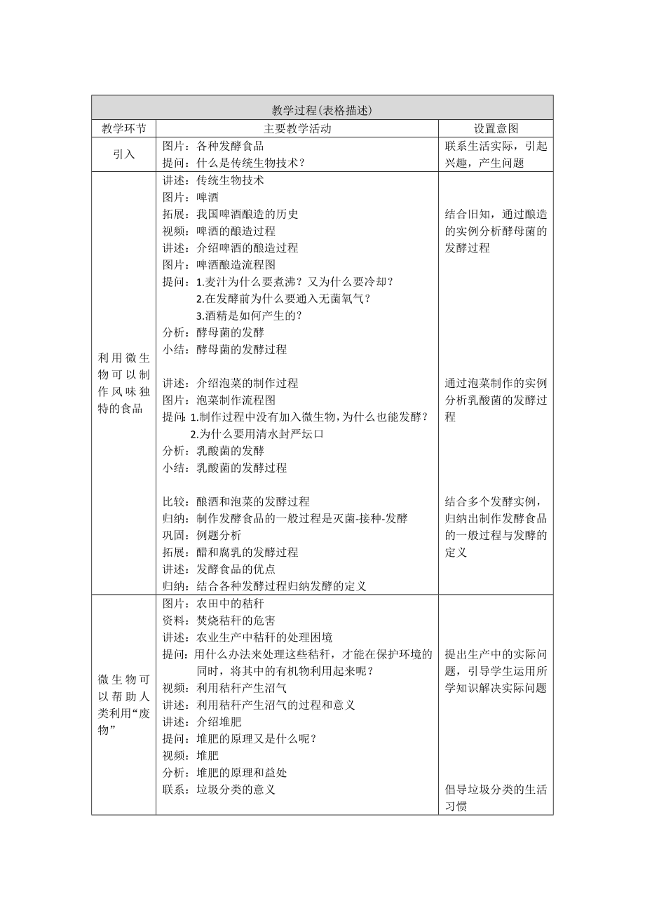 初二生物学(北京版)-第十六章--生物技术-16.1传统生物技术-1教案.docx_第2页