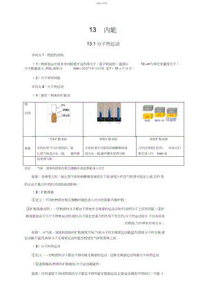 2022年新人教版九年级物理第章内能知识点全面总结2.docx