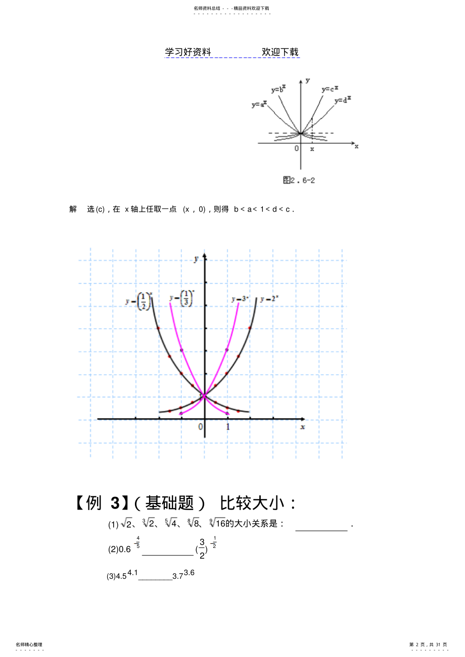 2022年指数函数典型例题详细解析 .pdf_第2页