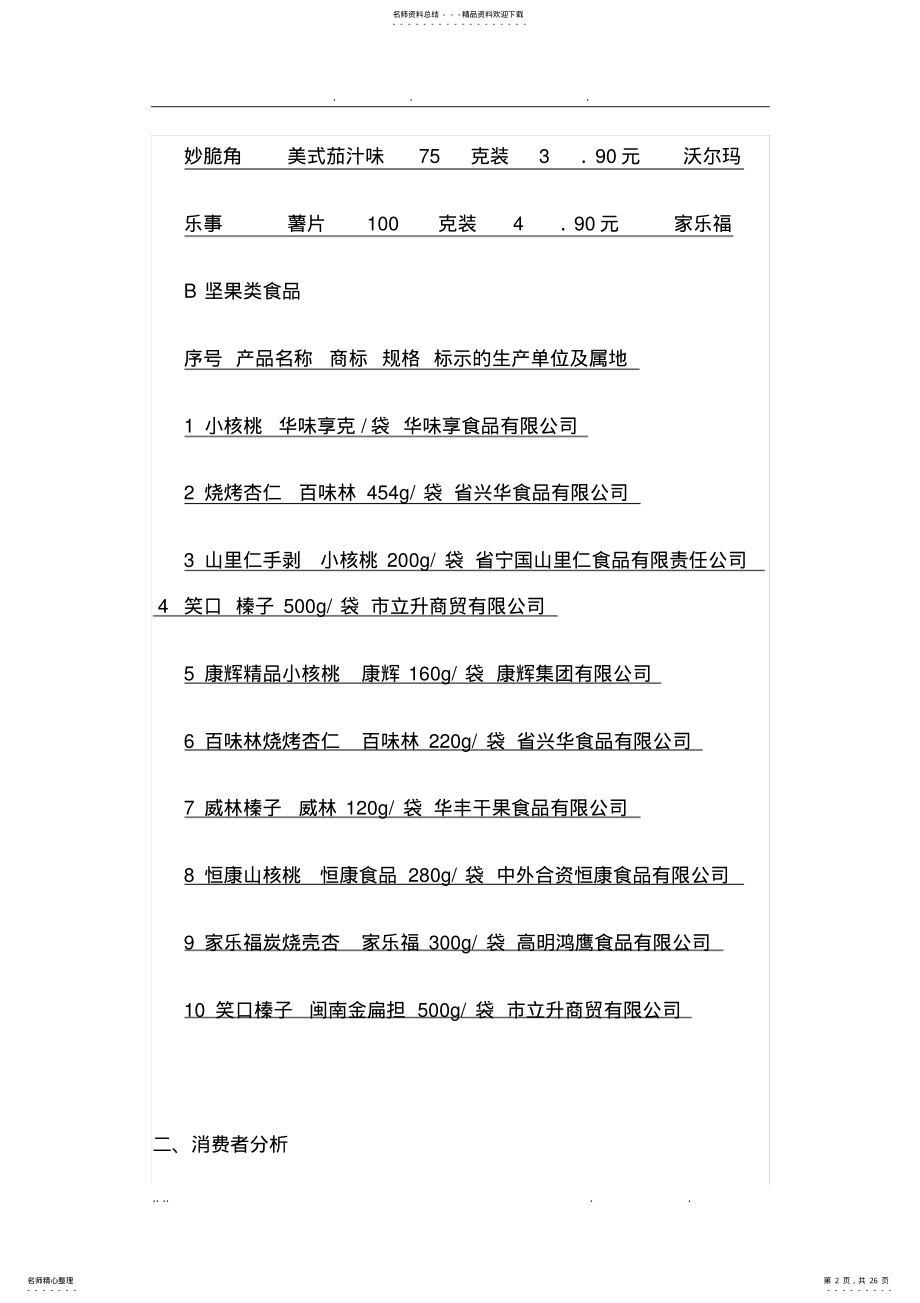 2022年2022年坚果网络营销项目策划案 .pdf_第2页