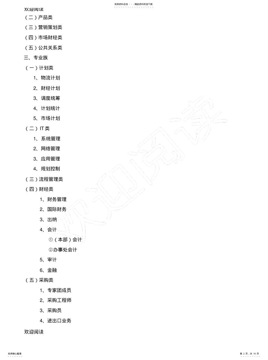 2022年2022年华为公司职位类别划分资料 .pdf_第2页