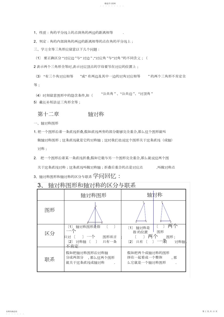 2022年新人教版初二数学知识点总结.docx_第2页