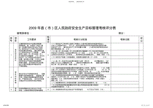 2022年政府安全生产管理考核评分表 .pdf