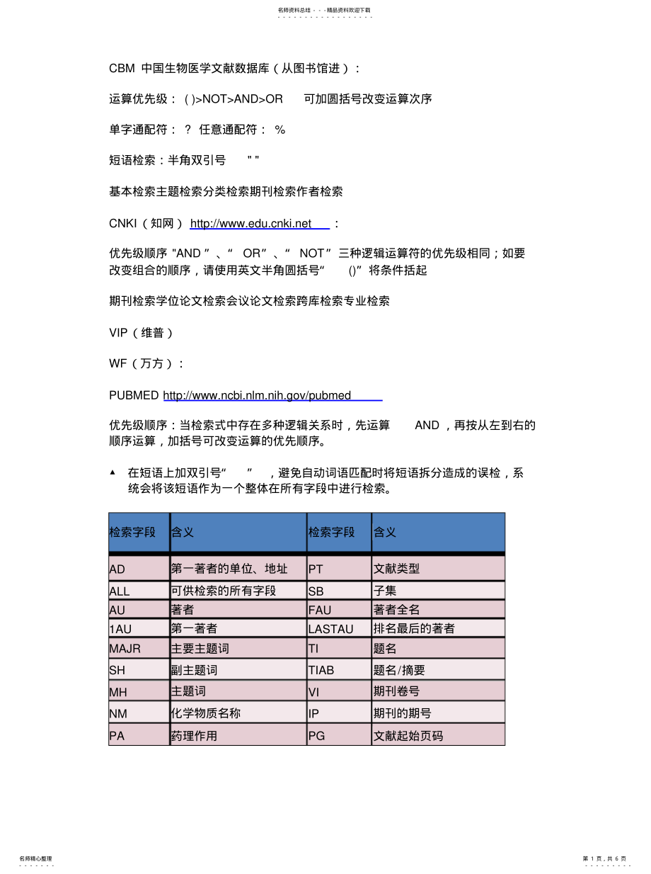 2022年文献检索考试资料收集 .pdf_第1页