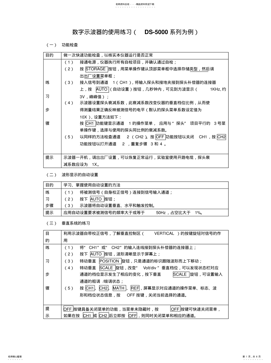 2022年数字示波器的使用参考 .pdf_第1页