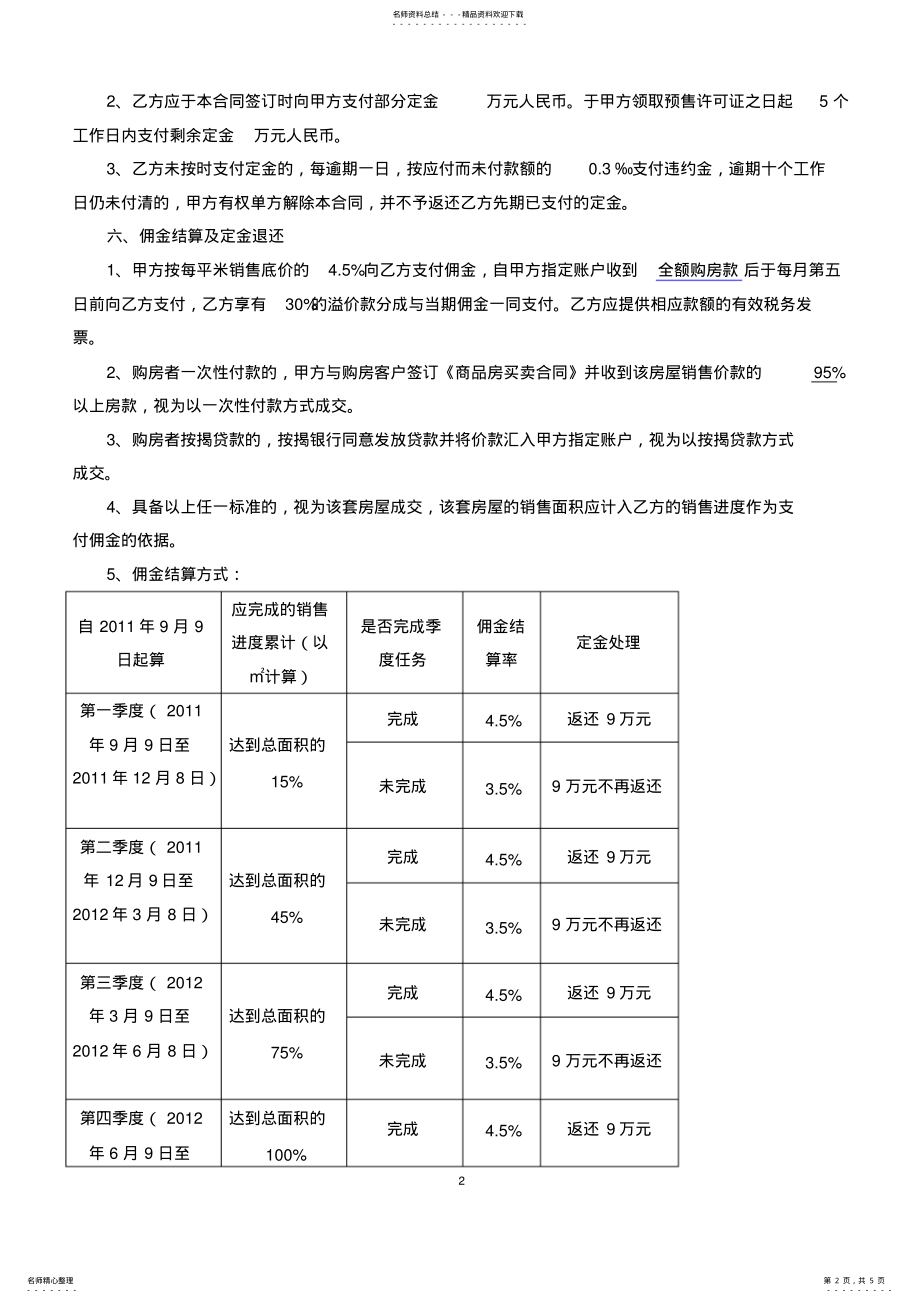 2022年房产销售合同范本 .pdf_第2页