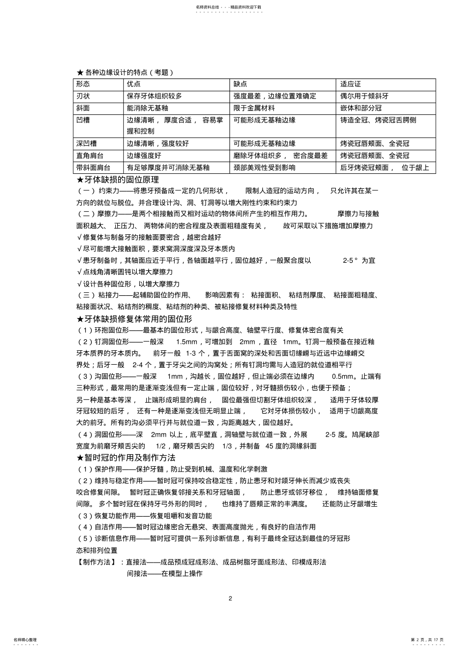 2022年2022年口腔修复学个人整理 .pdf_第2页