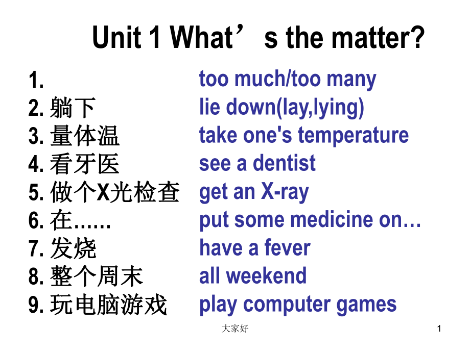 新目标人教版八年级英语下册Unit1Unit5复习ppt课件.ppt_第1页