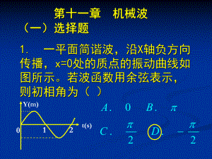 机械波作业吉林大学大物答案ppt课件.ppt