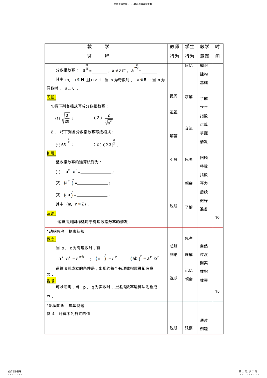 2022年数学教学设计：.实数指数幂 2.pdf_第2页