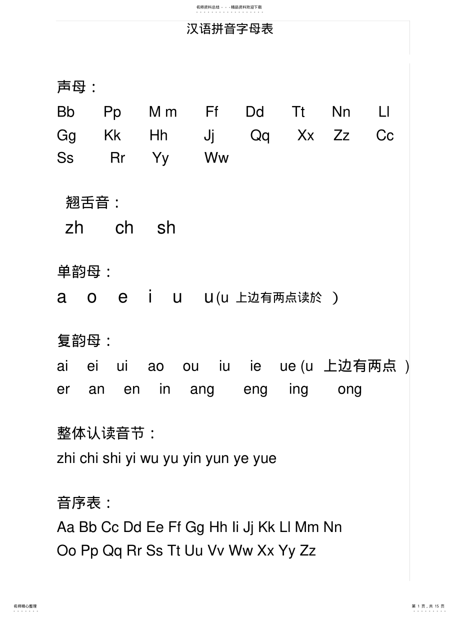 2022年拼音字母表 .pdf_第1页