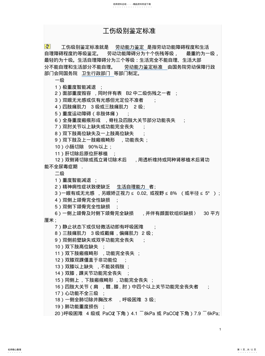 工伤级别鉴定标准 .pdf_第1页