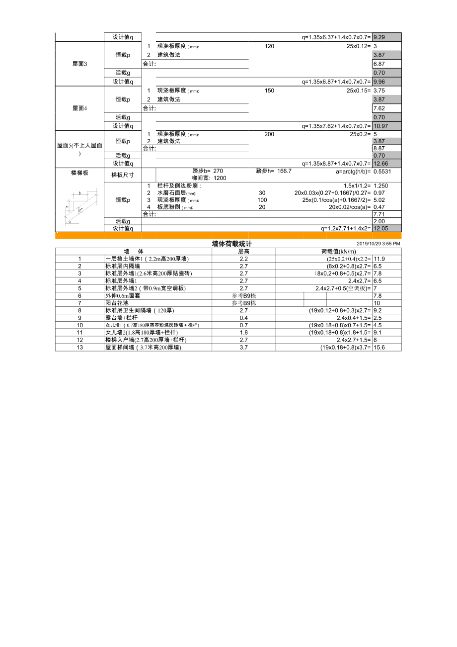 B9栋荷载统计-自动计算表格.xls_第2页