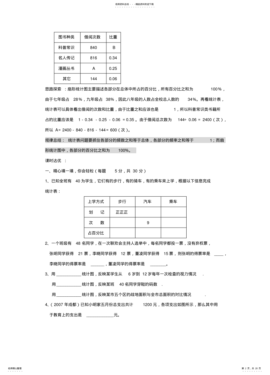 2022年数据的收集整理与描述共享 .pdf_第2页