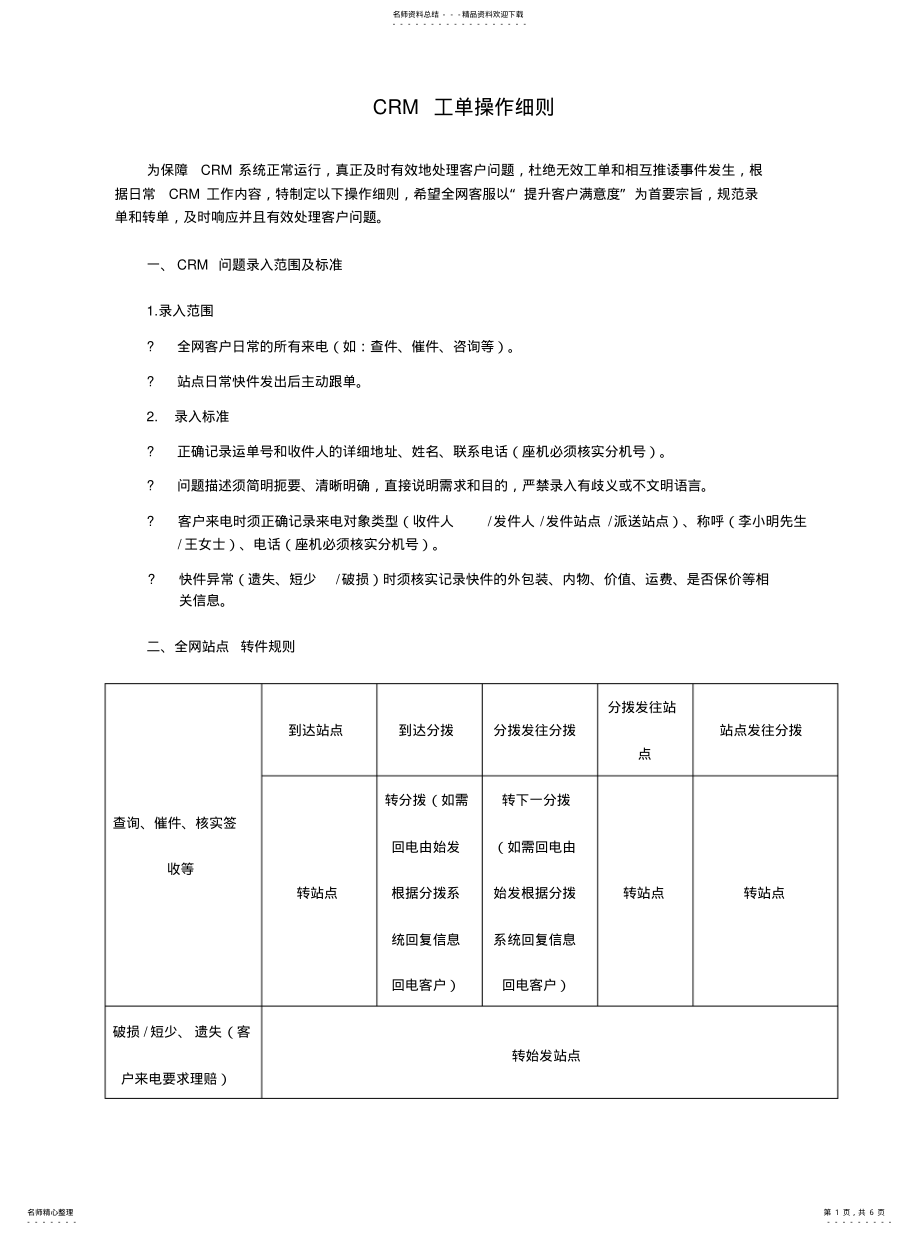 2022年2022年快递CRM工单操作细则 .pdf_第1页