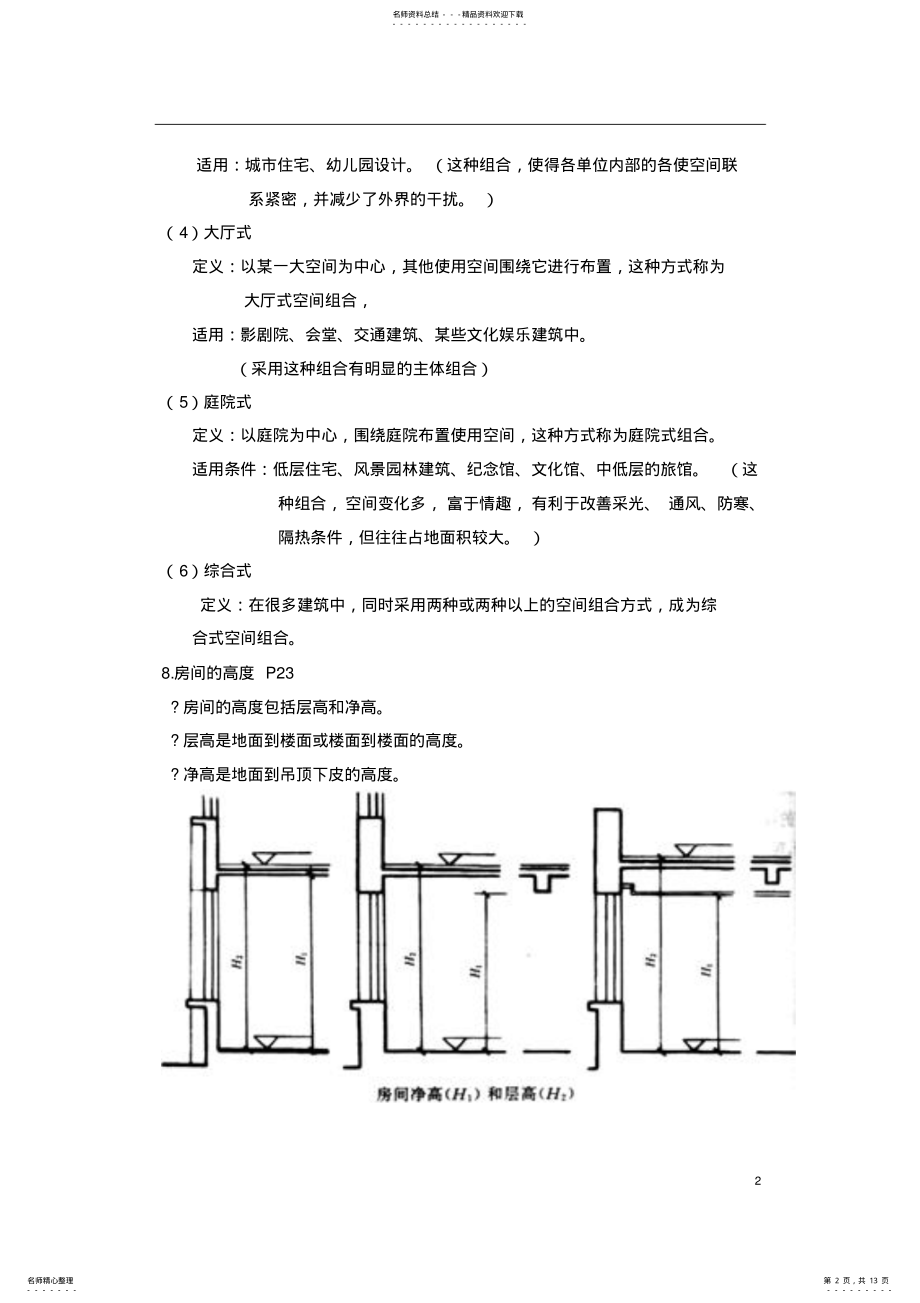 2022年房屋建筑学期末复习材料 .pdf_第2页