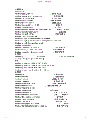 2022年2022年华为路由器命令 .pdf