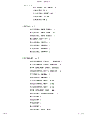 2022年新划分城市等级 .pdf