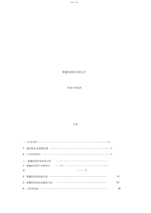 2022年掌趣科技股份有限公司财务分析报告.docx