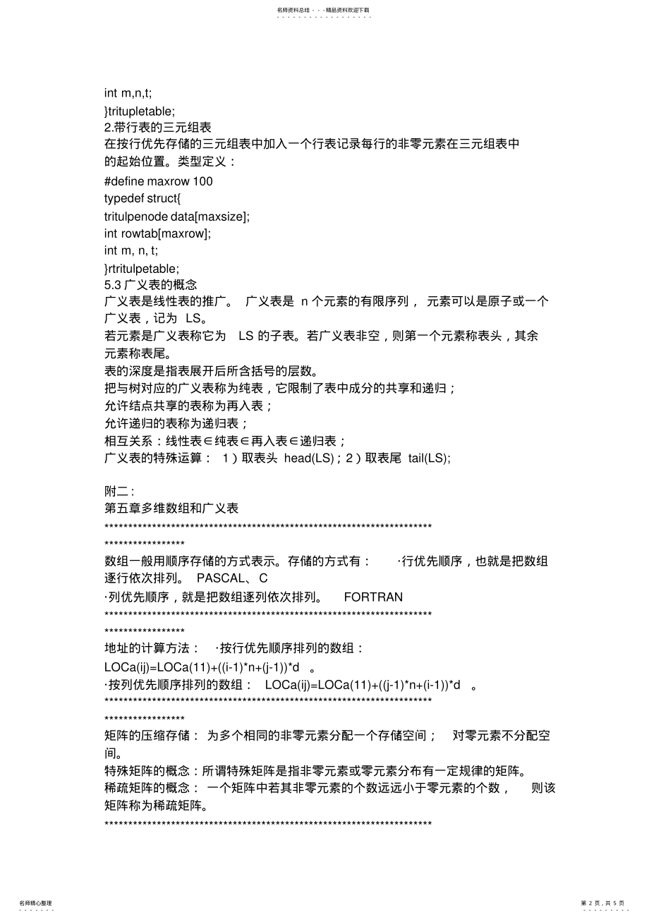 2022年数据结构串讲+复习要点 .pdf_第2页