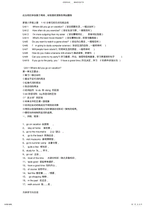 新人教版八年级英语上册各单元知识总结归纳教学教材 .pdf