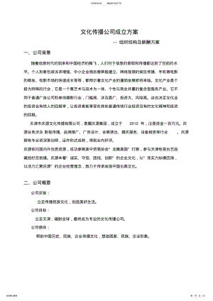 2022年文化传播公司成立方案 2.pdf