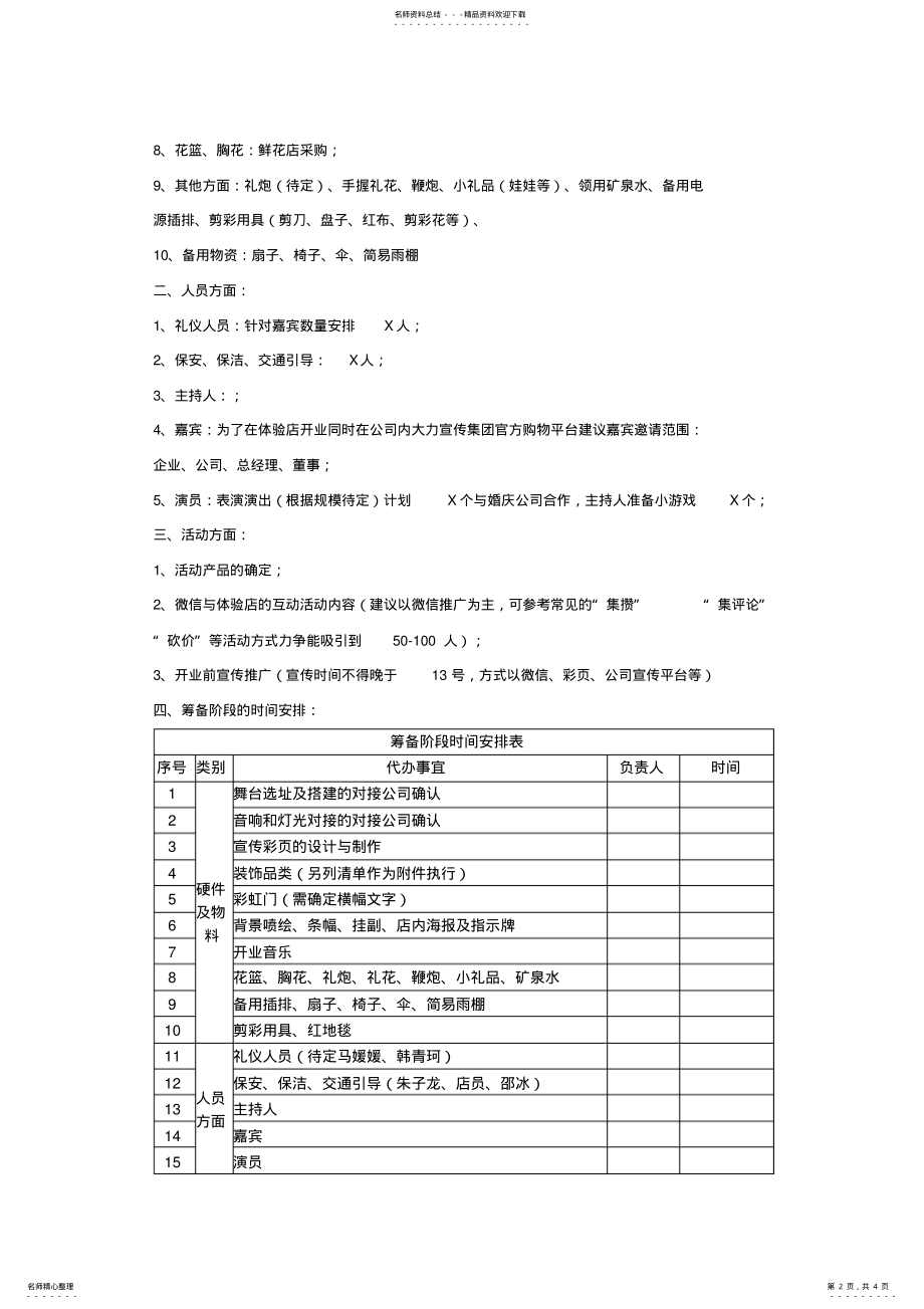 2022年2022年开业策划方案 .pdf_第2页