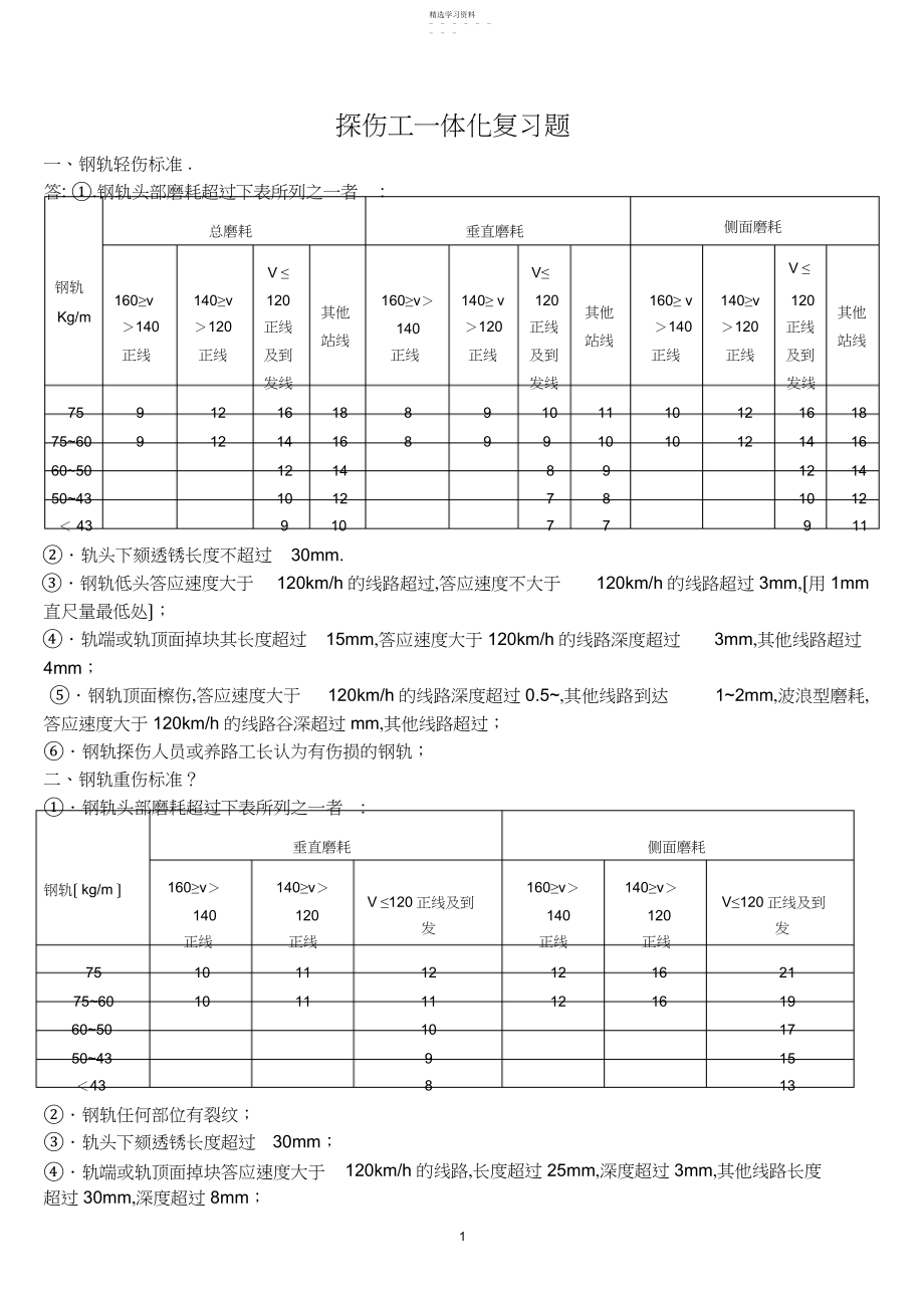 2022年探伤工一体化复习题.docx_第1页