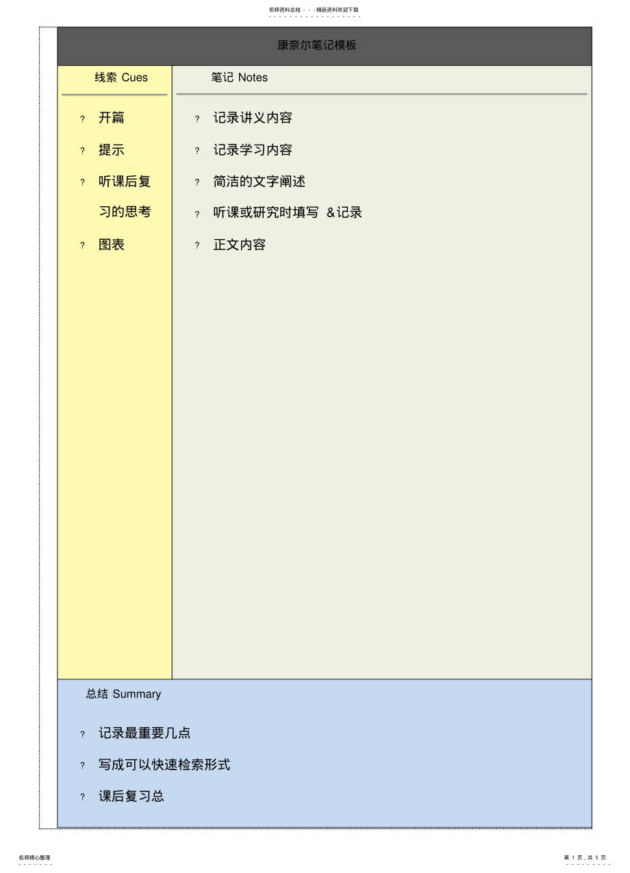 2022年2022年康奈尔笔记打印模板 .pdf_第1页