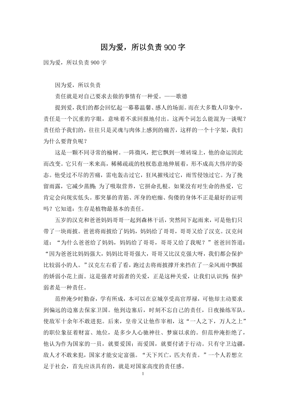 因为爱-所以负责900字.docx_第1页