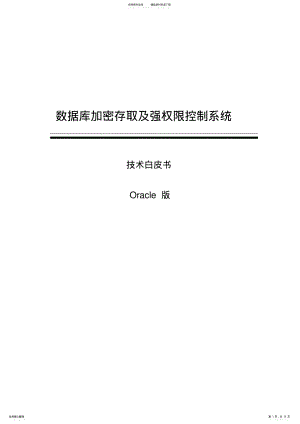 2022年数据库加密系统技术白皮书 .pdf