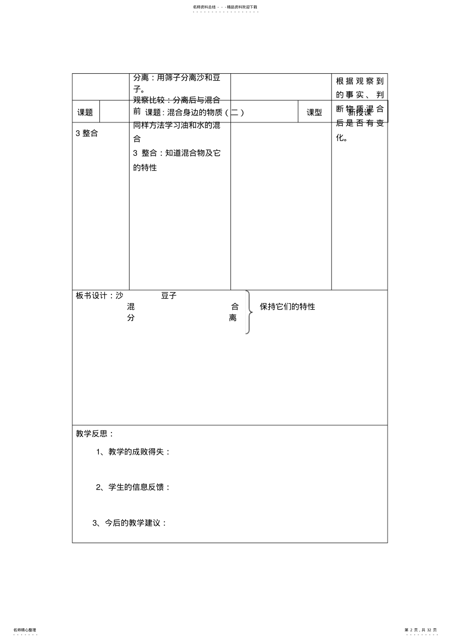 2022年新教科版小学三年级科学下册教案全册 .pdf_第2页