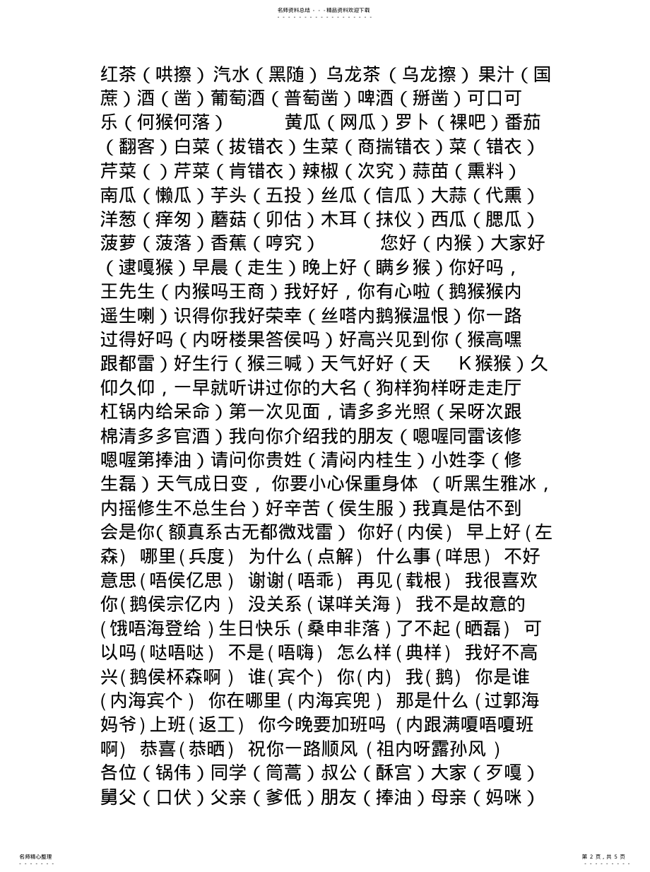 2022年2022年快速学习学广东日常用语话 .pdf_第2页