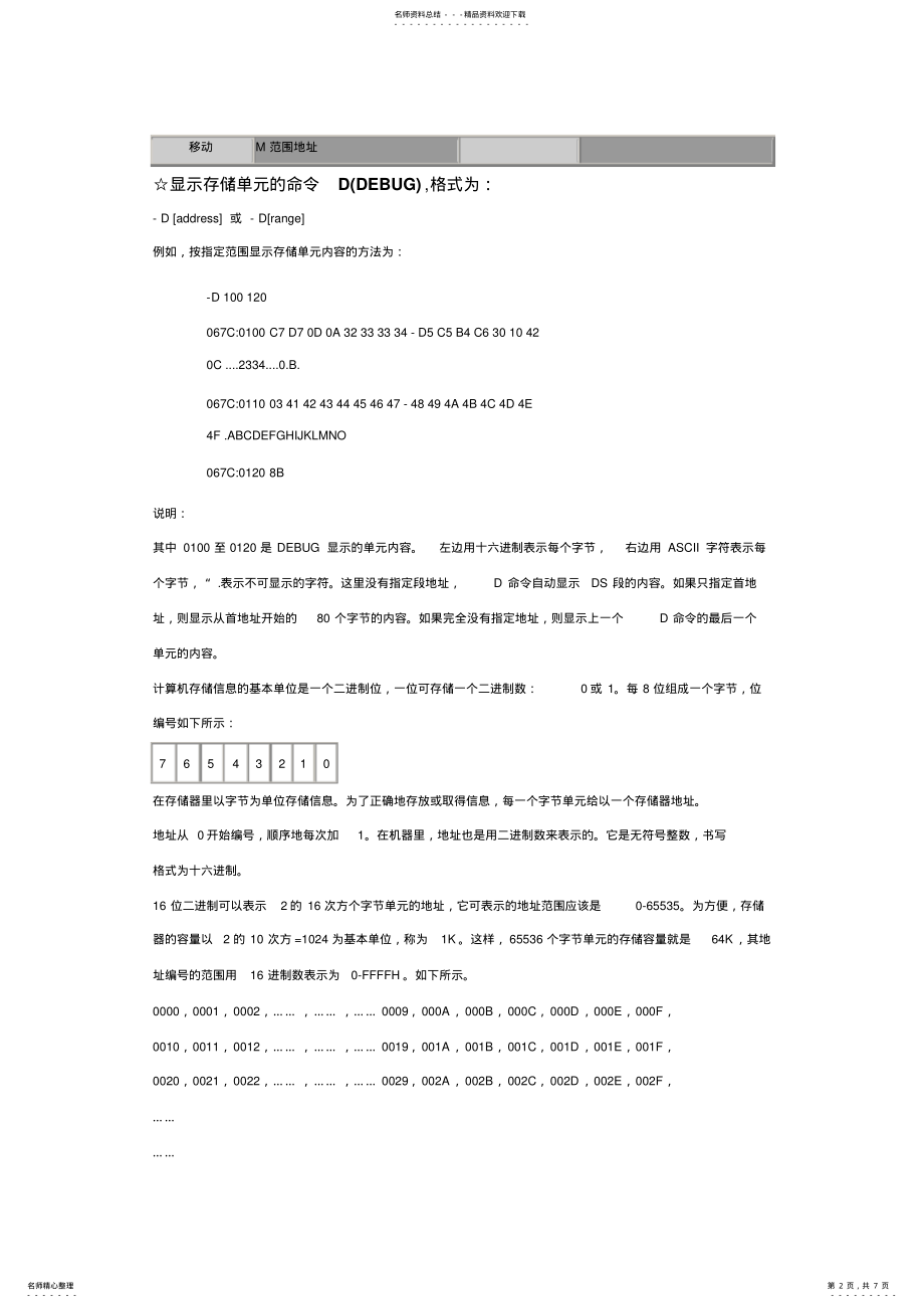 2022年2022年汇编debug详解 .pdf_第2页