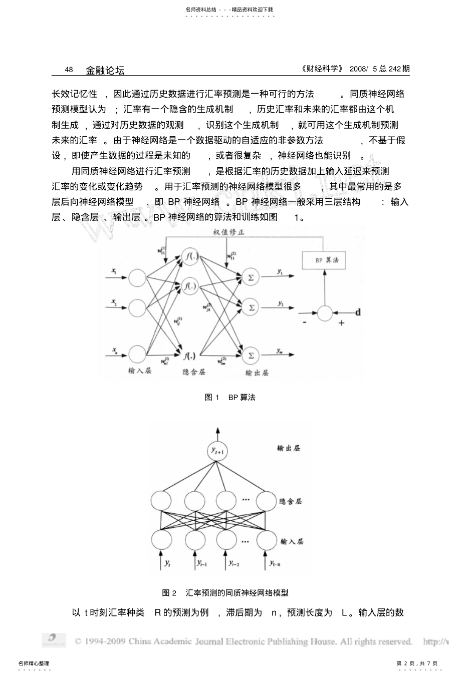 2022年2022年汇率预测的神经网络方法及其比较 .pdf_第2页