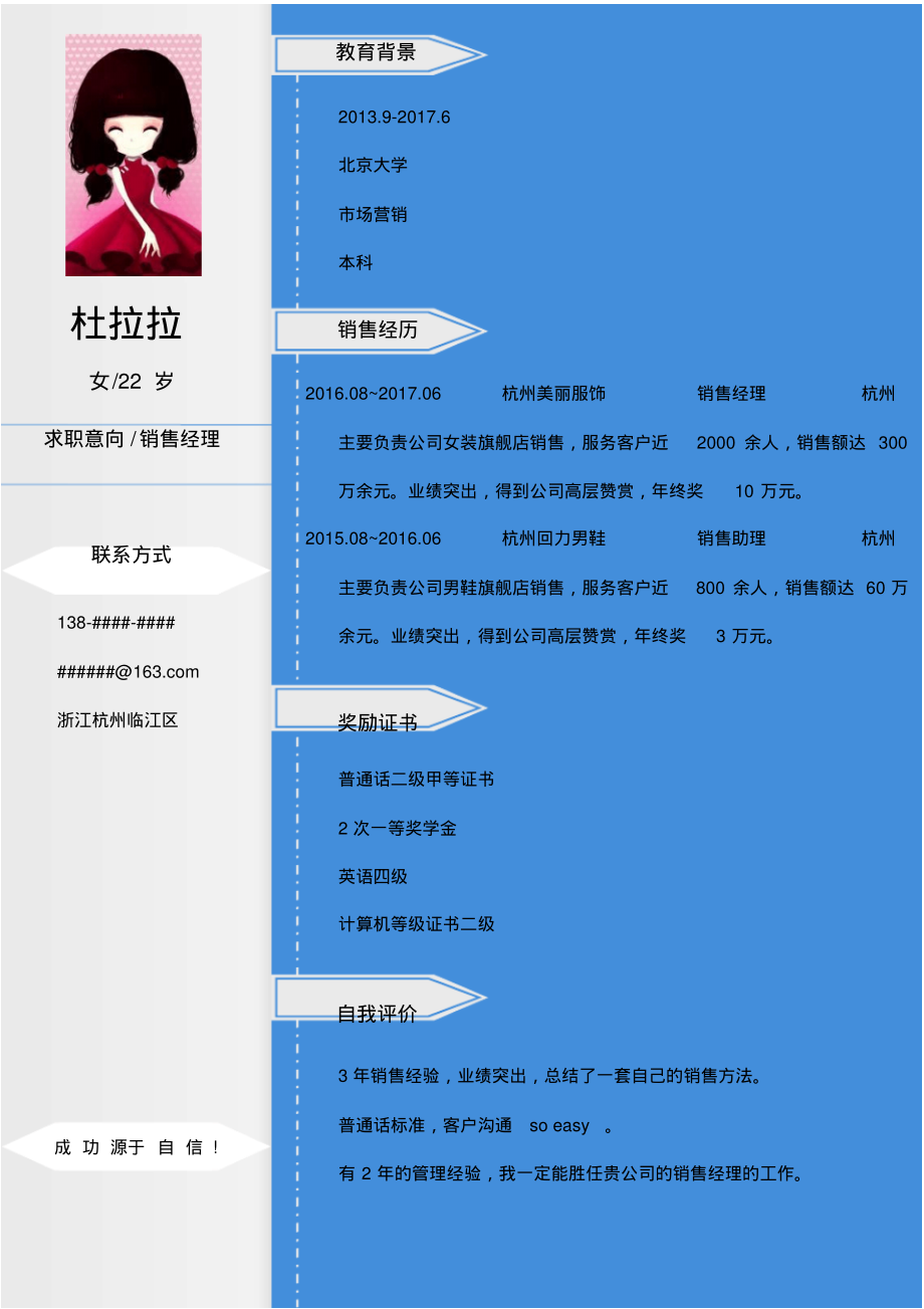 中国画专业毕业生最新简历模板【简历+封面】.pdf_第2页