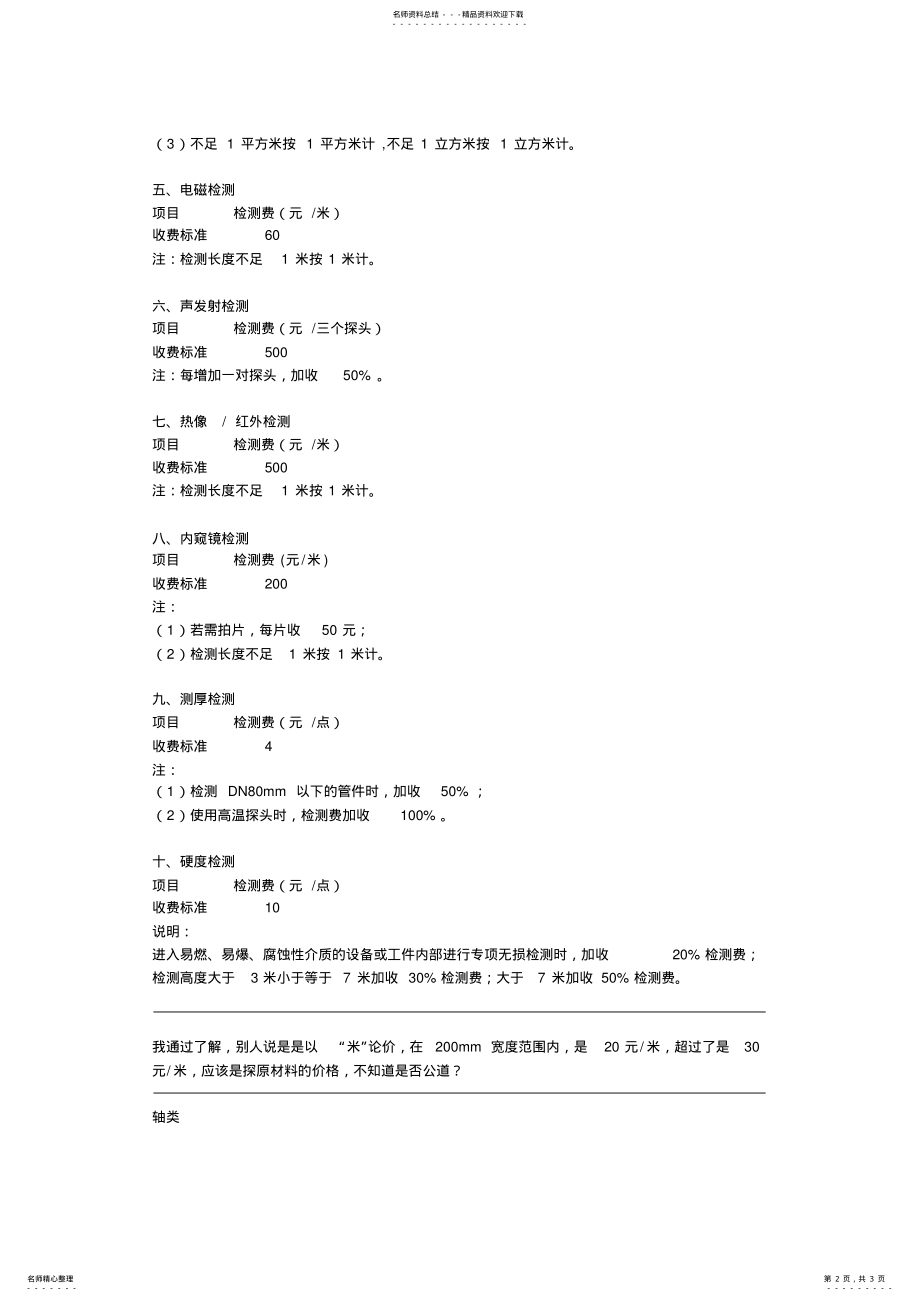 2022年无损检测收费标准 .pdf_第2页