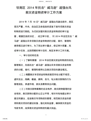 2022年2022年救灾资金审计方案 .pdf