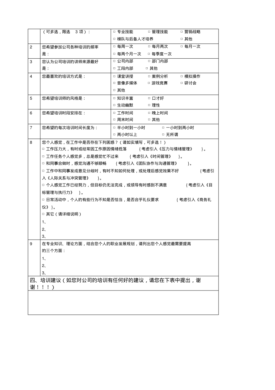 员工培训需求调查表.pdf_第2页