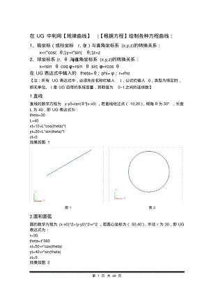 的UG方程曲线及详细表达式.pdf