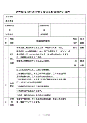 高支模验收记录表.pdf