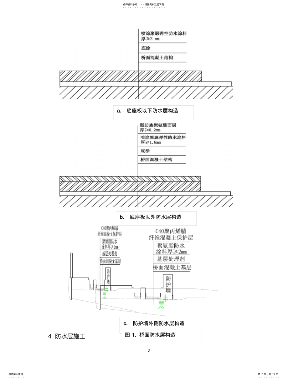 2022年无砟轨道桥面防水层作业指导书文件 .pdf_第2页