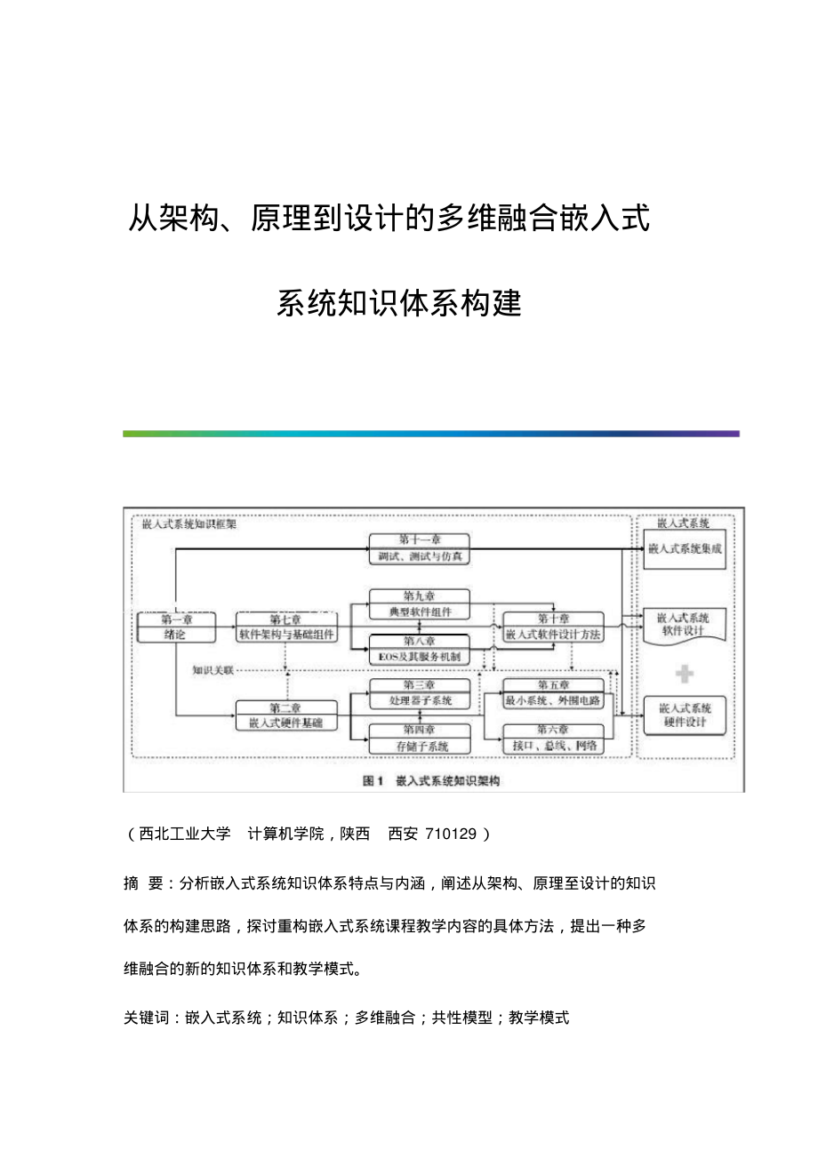 从架构、原理到设计的多维融合嵌入式系统知识体系构建.pdf_第1页