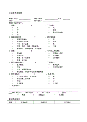 企业面试评分表.pdf