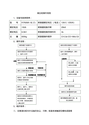 高压柜操作规程.pdf